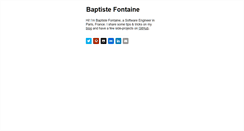 Desktop Screenshot of bfontaine.net